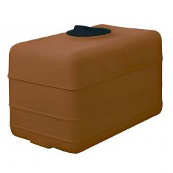 Cuve récupération eau de pluie 500L - Réservoir aérien cubique Terracotta - Polyéthylène - ELBI CB