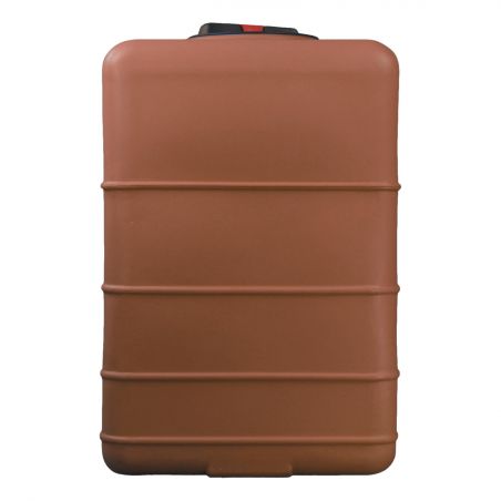 Cuve récupération eau de pluie 500L - Réservoir aérien cubique Terracotta - Polyéthylène - ELBI CBA