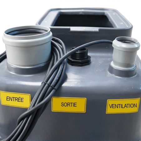 Station de relevage 100L Pedrollo SAR100ZXm1A40 - Pompe a eau 0,60 kW jusqu'à 24 m3/h monophasé 220V
