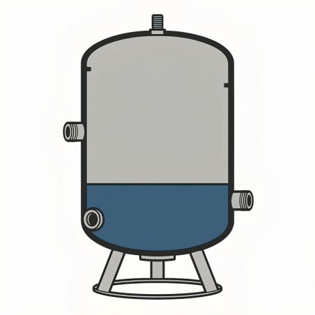 Réservoir Galvanisé ELBI - 8 bars - 200 litres - Stockage eau sous pression