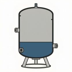 Réservoir Galvanisé ELBI - 8 bars - 300 litres - Stockage eau sous pression