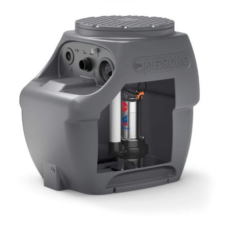Station de relevage 250L Pedrollo SAR250ECOVXm1050 - Pompe a eau 0,75 kW jusqu'à 30 m3/h monophasé 220V