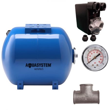 Kit réservoir vessie AQUASYSTEM horizontal 24L - 1''