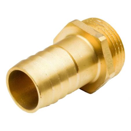 Raccord laiton cannelé embout mâle 33/42 (1"1/4) - Cannelure Ø35mm