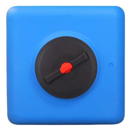 Cuve récupération eau de pluie 300L - Réservoir aérien cubique bleu - Polyéthylène - ELBI CB