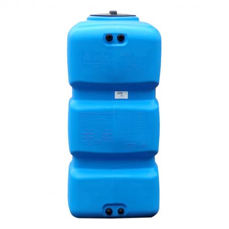 Cuve récupération eau de pluie 800L - Réservoir aérien compact bleu - Polyéthylène - ELBI CPN