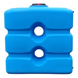 Cuve récupération eau de pluie 800L - Réservoir aérien compact bleu - Polyéthylène - ELBI CPN