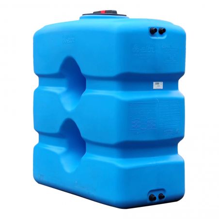 Cuve récupération eau de pluie 1000L - Réservoir aérien compact bleu - Polyéthylène - ELBI CPN