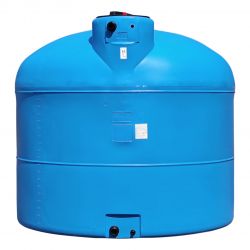 Cuve récupération eau de pluie 1000L - Réservoir aérien cylindrique bleu - Polyéthylène - ELBI PA