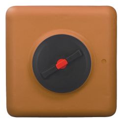 Cuve récupération eau de pluie 500L - Réservoir aérien cubique Terracotta - Polyéthylène - ELBI CBA