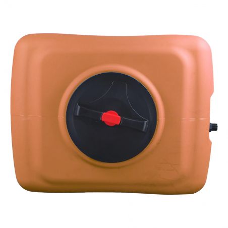 Cuve récupération eau de pluie 500L - Réservoir aérien compact Terracotta - Polyéthylène - ELBI CPN