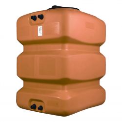 Cuve récupération eau de pluie 500L - Réservoir aérien compact Terracotta - Polyéthylène - ELBI CPN