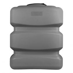 Cuve récupération eau de pluie 500L - Réservoir aérien compact Gris - Polyéthylène - ELBI CPN
