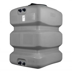 Cuve récupération eau de pluie 500L - Réservoir aérien compact Gris - Polyéthylène - ELBI CPN