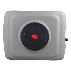 Cuve récupération eau de pluie 500L - Réservoir aérien compact Gris - Polyéthylène - ELBI CPN