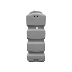 Cuve récupération eau de pluie 2000L - Réservoir aérien compact Gris - Polyéthylène - ELBI CPN