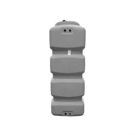 Cuve récupération eau de pluie 2000L - Réservoir aérien compact Gris - Polyéthylène - ELBI CPN