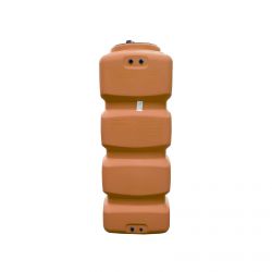 Cuve récupération eau de pluie 2000L - Réservoir aérien compact Terracotta - Polyéthylène - ELBI CPN