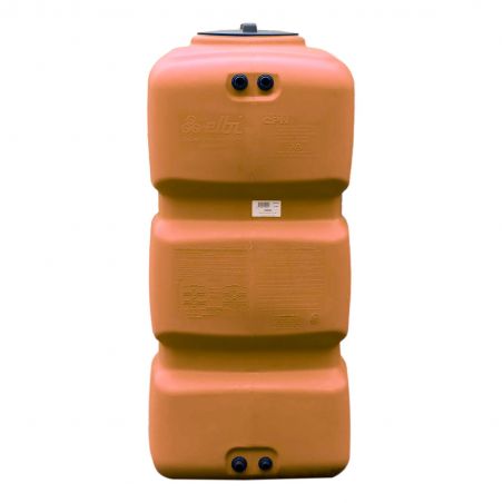 Cuve récupération eau de pluie 800L - Réservoir aérien compact Terracotta - Polyéthylène - ELBI CPN