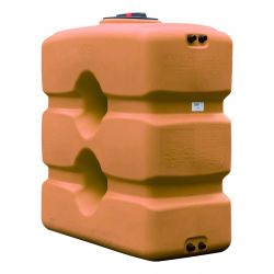 Cuve récupération eau de pluie 800L - Réservoir aérien compact Terracotta - Polyéthylène - ELBI CPN