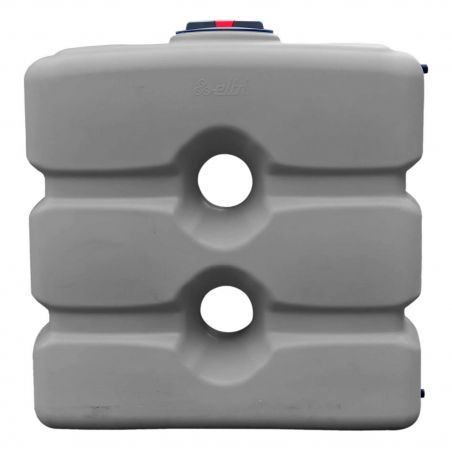 Cuve récupération eau de pluie 800L - Réservoir aérien compact Gris - Polyéthylène - ELBI CPN
