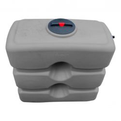 Cuve récupération eau de pluie 800L - Réservoir aérien compact Gris - Polyéthylène - ELBI CPN