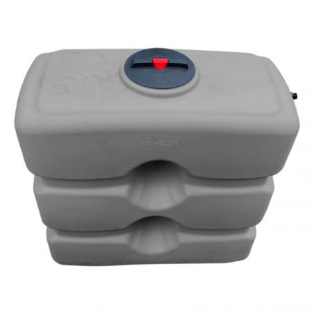 Cuve récupération eau de pluie 800L - Réservoir aérien compact Gris - Polyéthylène - ELBI CPN
