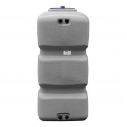 Cuve récupération eau de pluie 800L - Réservoir aérien compact Gris - Polyéthylène - ELBI CPN