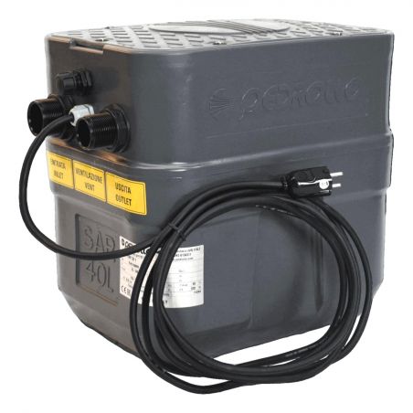 Station de relevage 40L Pedrollo SAR40RXm1 - Pompe a eau 0,25 kW jusqu'à 8,4 m3/h monophasé 220V
