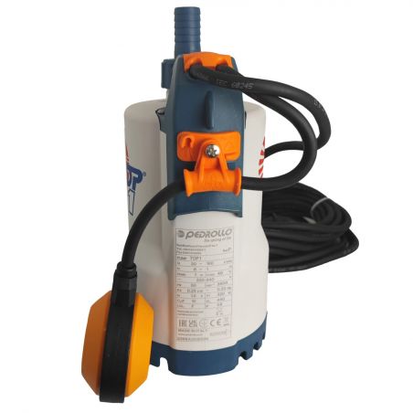 Pompe de relevage Pedrollo TOP1 0,25 kW jusqu'à 8,4 m3/h monophasé 220V