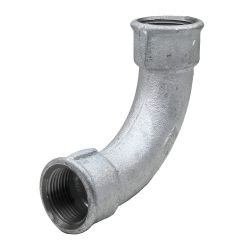 Coude grand rayon galvanisé 90° F-F 1" (26/34)
