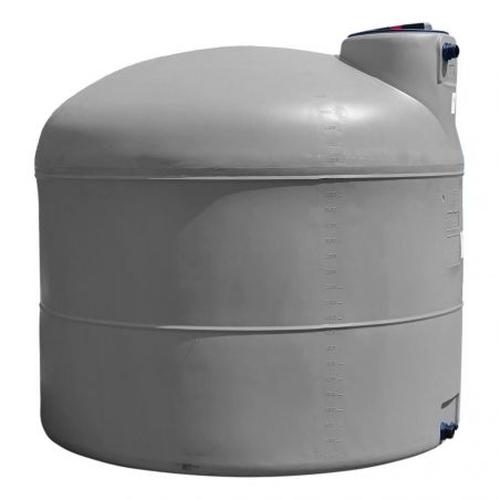 Cuve récupération eau de pluie 500L - Réservoir aérien cylindrique Gris - Polyéthylène - ELBI PA