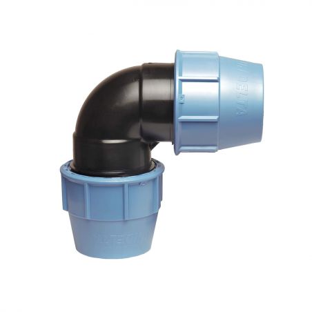 Coude 90° PE plastique Ø25