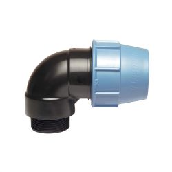 Coude mâle 90° PE plastique Ø63x2''