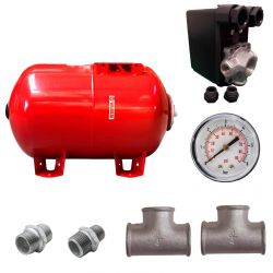 Kit réservoir vessie VAREM horizontal 80L - 1"