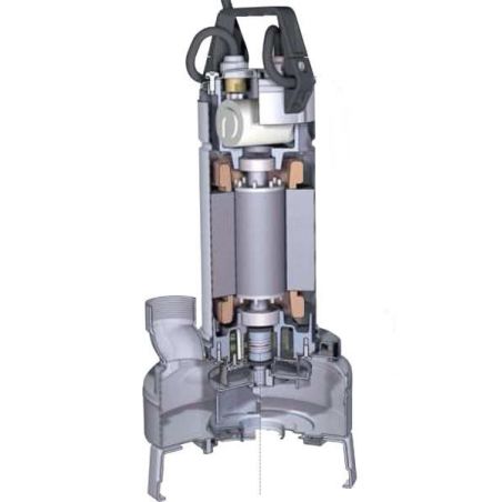 Pompe de relevage Calpeda GXV407 0,55 kW tout inox à roue vortex jusqu'à 15 m3/h triphasé 380V