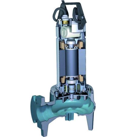 Pompe de relevage Calpeda GQR1016 0,90 kW sortie verticale jusqu'à 27 m3/h triphasé 380V
