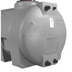 Cuve récupération eau de pluie 750L - Réservoir aérien horizontal Gris - Polyéthylène - ELBI CHO