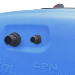 Cuve récupération eau de pluie 500L - Réservoir aérien compact bleu - Polyéthylène - ELBI CPN