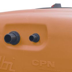 Cuve récupération eau de pluie 2000L - Réservoir aérien compact Terracotta - Polyéthylène - ELBI CPN
