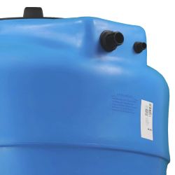 Cuve récupération eau de pluie 750L - Réservoir aérien vertical bleu - Polyéthylène - ELBI CV