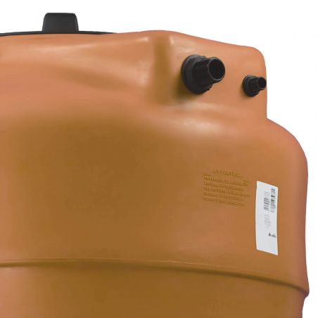 Cuve récupération eau de pluie 1000L - Réservoir aérien vertical Terracotta - Polyéthylène - ELBI CV