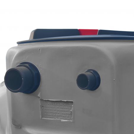 Cuve récupération eau de pluie 300L - Réservoir aérien cylindrique Gris - Polyéthylène - ELBI PA