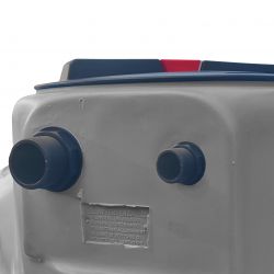 Cuve récupération eau de pluie 1000L - Réservoir aérien cylindrique Gris - Polyéthylène - ELBI PA