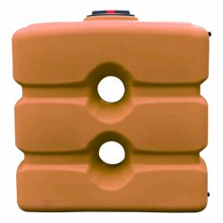 Cuve récupération eau de pluie 1000L - Réservoir aérien compact terracotta - Polyéthylène - ELBI CPN