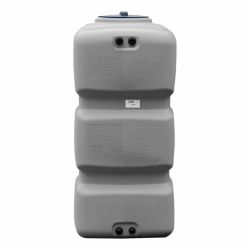 Cuve récupération eau de pluie 1000L - Réservoir aérien compact gris - Polyéthylène - ELBI CPN