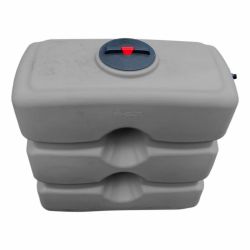 Cuve récupération eau de pluie 1000L - Réservoir aérien compact gris - Polyéthylène - ELBI CPN