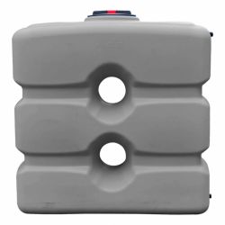 Cuve récupération eau de pluie 1000L - Réservoir aérien compact gris - Polyéthylène - ELBI CPN