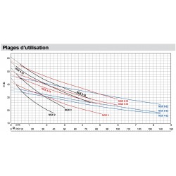 Pompe a eau Calpeda NGX autoamorçante inox jusqu'à 8,4 m3/h monophasé 220V