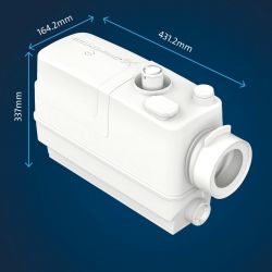 Grundfos Sololift2 CWC-3 - Broyeur sanitaire pour WC suspendu